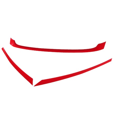 Spec-D Tuning Honda Civic Module Red Trim Grille 16-Up HG-CV16RD-MD-BN